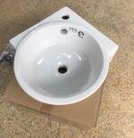 Chậu rửa mặt lavabo CAESAR LF5238 treo tường, dạng góc - Ảnh 4