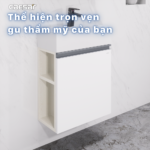 Bộ tủ lavabo CAESAR LF5239S + EH05239AV treo tường - Ảnh 6