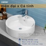 Chậu rửa mặt lavabo CAESAR LF5240 đặt bàn - Ảnh 7