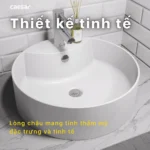 Chậu rửa mặt lavabo CAESAR LF5240 đặt bàn - Ảnh 4