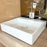 Chậu rửa mặt lavabo CAESAR LF5257 đặt bàn (bao gồm ống xả và nắp sứ) - Ảnh 3