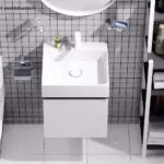 Bộ tủ Lavabo CAESAR LF5253 + EH05253ATGV treo tường - Ảnh 2