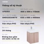 Tủ lavabo CAESAR EH05253AV treo tường - Ảnh 4