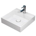 Chậu rửa mặt lavabo CAESAR LF5255 đặt bàn (bao gồm ống xả và nắp sứ)
