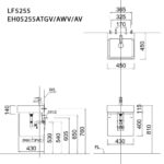 Chậu rửa mặt lavabo CAESAR LF5255 đặt bàn (bao gồm ống xả và nắp sứ) - Ảnh 7