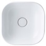 Chậu rửa mặt lavabo CAESAR LF5256 đặt bàn (bao gồm ống xả và nắp sứ)