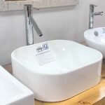 Chậu rửa mặt lavabo CAESAR LF5256 đặt bàn (bao gồm ống xả và nắp sứ) - Ảnh 4