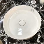 Chậu rửa mặt lavabo CAESAR LF5258 đặt bàn (bao gồm ống xả và nắp sứ) - Ảnh 2