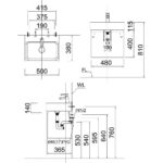 Chậu rửa mặt lavabo CAESAR LF5259 đặt bàn (bao gồm ống xả và nắp sứ) - Ảnh 8