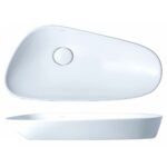 Chậu rửa mặt lavabo CAESAR LF5260 đặt bàn (bao gồm ống xả và nắp sứ)