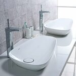 Chậu rửa mặt lavabo CAESAR LF5260 đặt bàn (bao gồm ống xả và nắp sứ) - Ảnh 3
