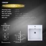 Chậu rửa mặt lavabo CAESAR LF5261 đặt bàn - Ảnh 7