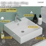 Chậu rửa mặt lavabo CAESAR LF5261 đặt bàn - Ảnh 5