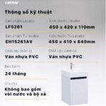 Bộ tủ lavabo CAESAR LF5261 + EH15261AV treo tường - Ảnh 7