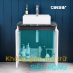 Bộ tủ lavabo CAESAR LF5261 + EH46001AV treo tường - Ảnh 5