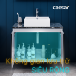 Bộ tủ lavabo CAESAR LF5261 + EH48001ADV treo tường - Ảnh 5