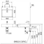 Chậu rửa mặt lavabo CAESAR LF5263 đặt bàn - Ảnh 8