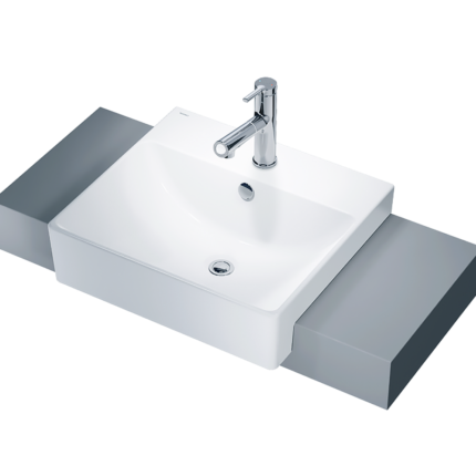 Chậu rửa mặt lavabo CAESAR LF5301 dương vành