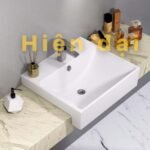 Chậu rửa mặt lavabo CAESAR LF5301 dương vành - Ảnh 2