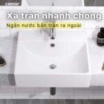 Chậu rửa mặt lavabo CAESAR LF5301 dương vành - Ảnh 5