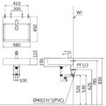 Chậu rửa mặt lavabo CAESAR LF5301 dương vành - Ảnh 6