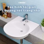 Chậu rửa mặt lavabo CAESAR LF5302 dương vành - Ảnh 2