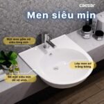 Chậu rửa mặt lavabo CAESAR LF5302 dương vành - Ảnh 6