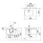 Chậu rửa mặt lavabo CAESAR LF5372 dương vành (bao gồm ống xả và nắp sứ) - Ảnh 8