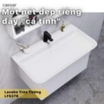 Chậu rửa mặt lavabo CAESAR LF5376 dương vành (bao gồm ống xả và nắp sứ) - Ảnh 2