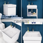 Bộ tủ lavabo CAESAR LF5380 + EH05380AV treo tường - Ảnh 5
