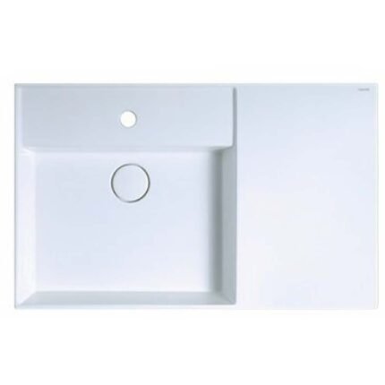 Chậu rửa mặt lavabo CAESAR LF5382 đặt bàn (bao gồm ống xả và nắp sứ)