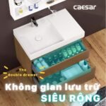 Chậu rửa mặt lavabo CAESAR LF5382 đặt bàn (bao gồm ống xả và nắp sứ) - Ảnh 4