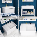 Tủ lavabo CAESAR EH05382AV treo tường - Ảnh 5