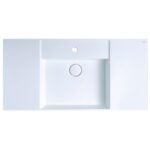 Chậu rửa mặt lavabo CAESAR LF5386 đặt bàn (bao gồm ống xả và nắp sứ)