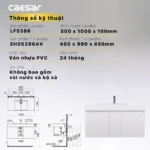 Tủ lavabo CAESAR EH05386AV treo tường - Ảnh 7