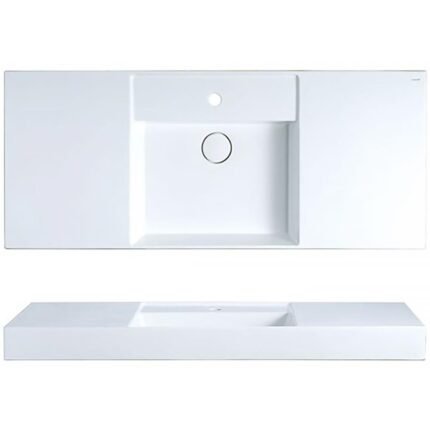 Chậu rửa mặt lavabo CAESAR LF5388 đặt bàn (bao gồm ống xả và nắp sứ)