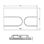 Mặt nạ xả nhấn bồn cầu TOTO MB175M#SS - Ảnh 5