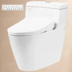 Bồn cầu TOTO MS636CDRW23#XW 1 khối (Giấu dây), nắp điện tử TCF47360GAA