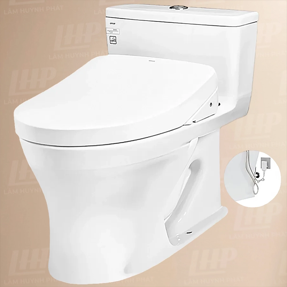 Bồn cầu TOTO MS855DW11#XW Bồn cầu TOTO MS855DW11#XW 1 khối, nắp điện tử TCF4911Z - Ảnh 1