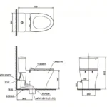 Bồn cầu TOTO MS857DT8#XW 1 khối nắp êm TC600VS - Ảnh 12