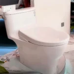 Bồn cầu TOTO MS887CRW23#XW 1 khối (Giấu dây), nắp điện tử Washlet TCF47360GAA S7, xả gạt - Ảnh 8