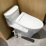 Bồn cầu TOTO MS887CRW17#XW 1 khối (Giấu dây), nắp điện tử Washlet TCF23460AAA C2, xả gạt - Ảnh 2