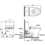 Bồn cầu TOTO MS889CDRW15#XW 1 khối, (Giấu dây) nắp điện tử TCF24460AAA - Ảnh 13