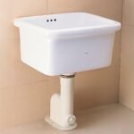 Chậu giặt CAESAR SS558AS, xả thoát sàn (bao gồm bộ xả BF559S) - Ảnh 2