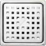 Phễu thoát sàn CAESAR ST1414L vuông 140x140 mm (Ø90)