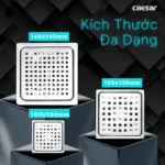 Phễu thoát sàn CAESAR ST1414L vuông 140x140 mm (Ø90) - Ảnh 3