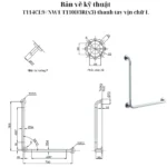 Thanh tay vịn TOTO T114CL9R#NW1/ T110D3R (x3) (dạng chữ L) - Ảnh 6