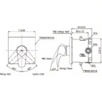 Van điều chỉnh nhiệt độ TOTO TBG08303VA/ TBN01001B (kèm phụ kiện âm tường) - Ảnh 7