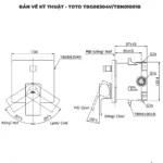 Van điều chỉnh nhiệt độ TOTO TBG08304VA dòng GC (kèm nút chuyển hướng) - Ảnh 2