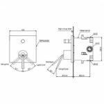 Van điều chỉnh nhiệt độ TOTO TBP02302BA/ TBN01001B (kèm phụ kiện âm tường) - Ảnh 2
